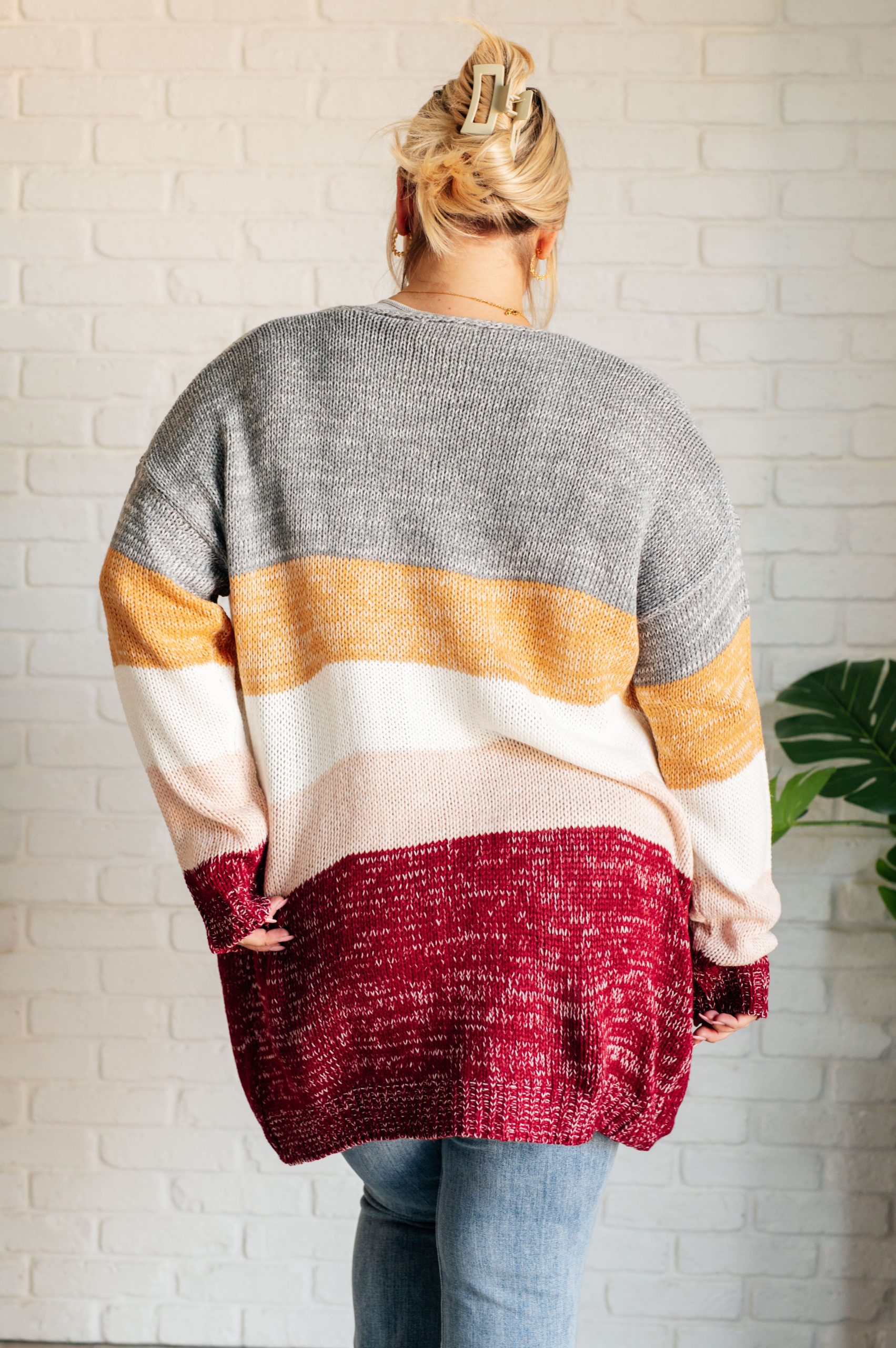 Bring the Warmth Color Block Cardigan - Image 4